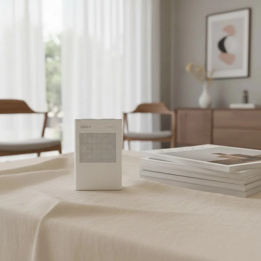 Laptop with recording software and an external microphone