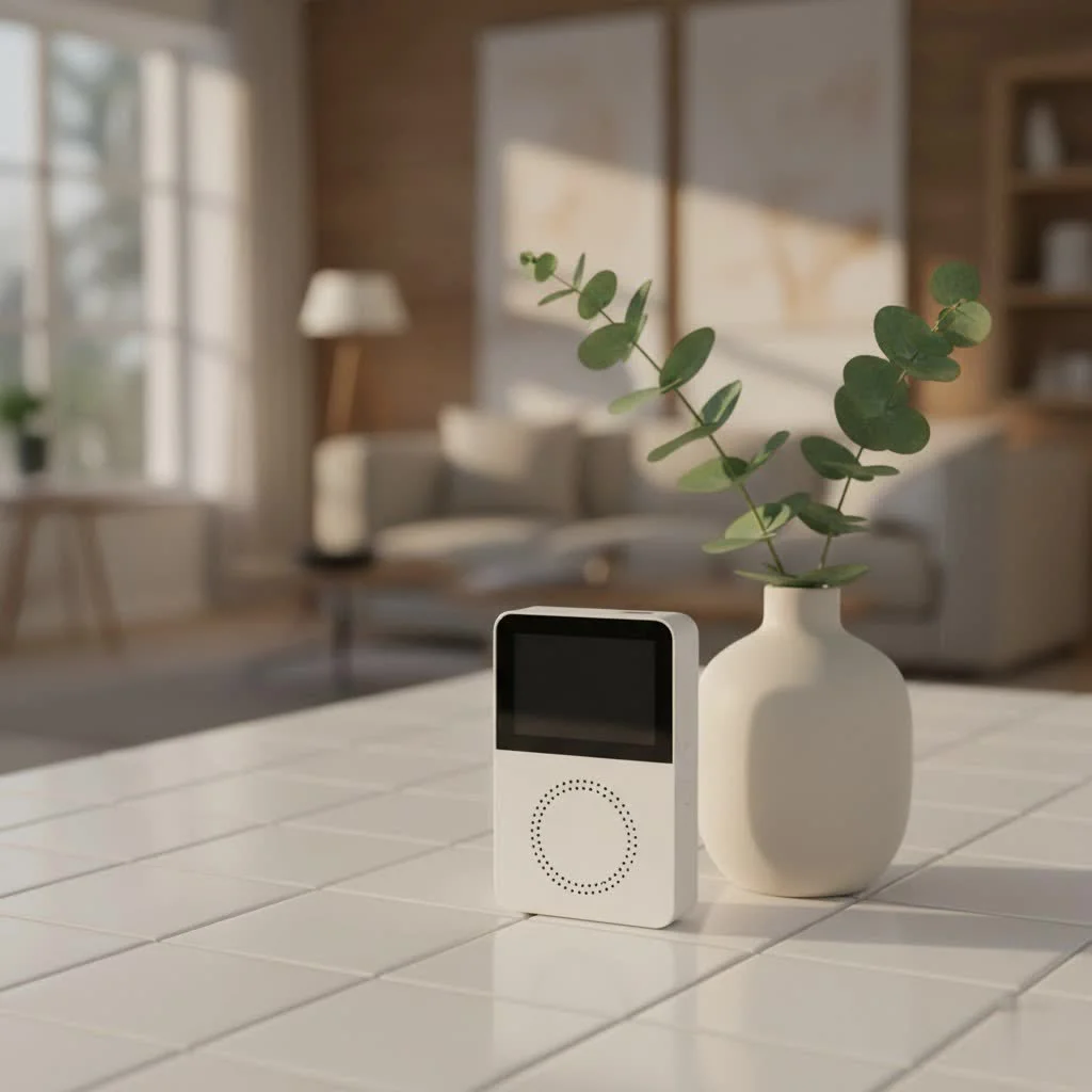 Smartphone recording audio in a quiet room